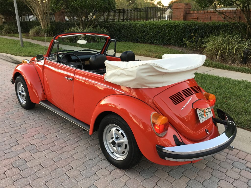 VW Beetle Cabrio White